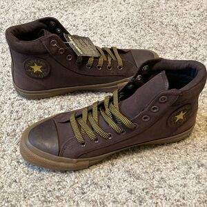 New Converse All Star Hi Burnt Umber 9.5 Boots hiking